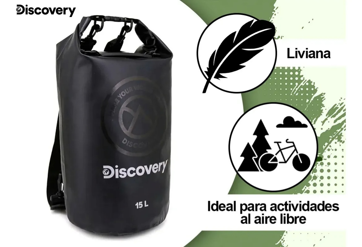 Mochila estanca Discovery 15L (ideal para viajes en moto)