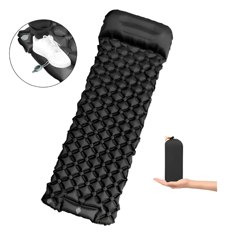 ️ Colchoneta inflable – ideal para viajar en moto