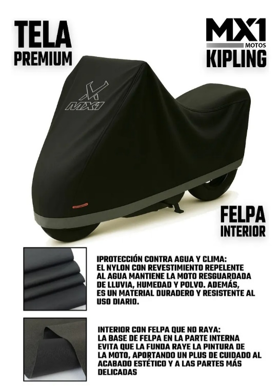 Funda para moto con interior suave