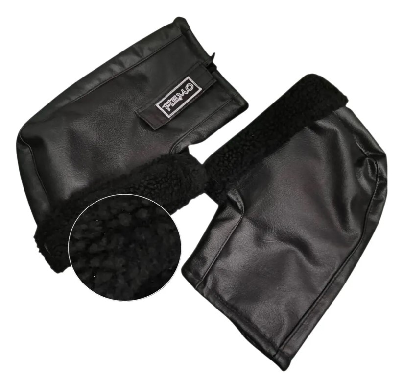 Cubre Puños Manoplas Para Moto Con Abrigo Corderito Invierno